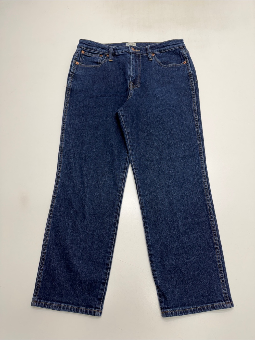 J. CREW DENIM Women’s 29P STRAIGHT LEG CROP Blue Jeans